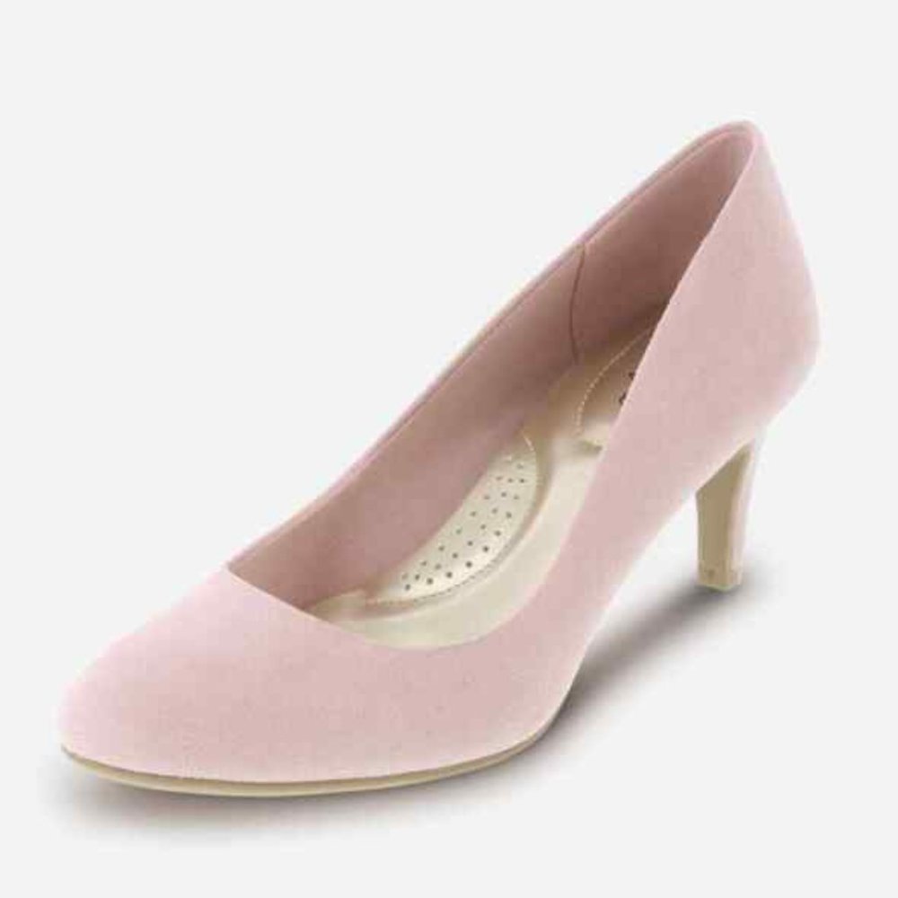 Dexflex Comfort Soft Pink Pumps, Women Size 6, 3" Low/ Small Heels, NWOT, Suede